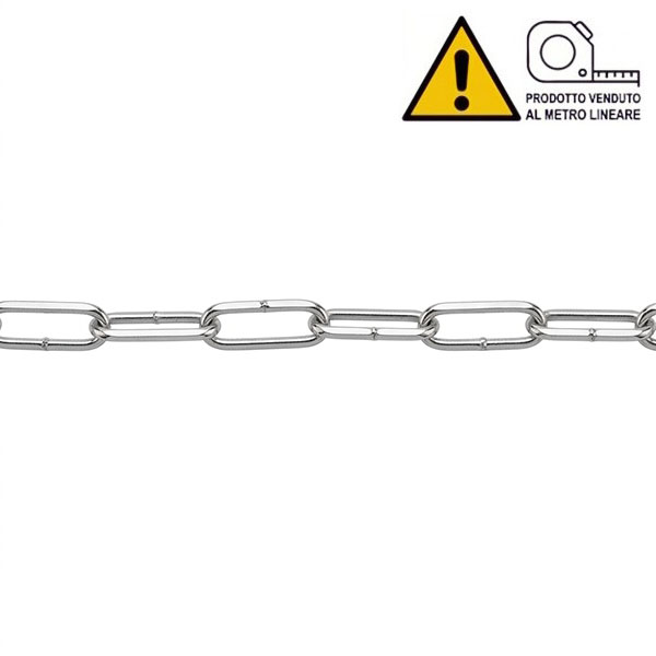 MINUTEX Catena Filo in Acciaio Nichelato MOD. 885 D.MM 2,2 - MINUTEX